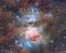 What surrounds a hotbed of star formation?  