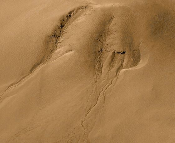 Los barrancos de Marte