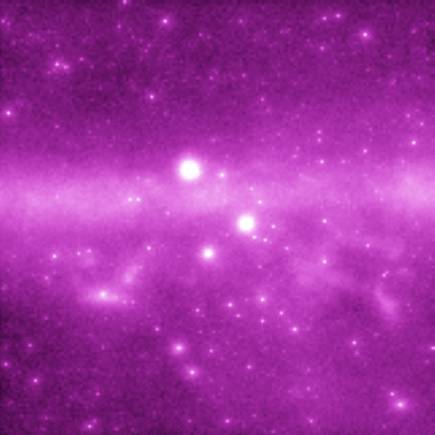 GLAST Gamma Ray Sky Simulación