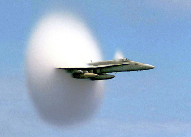Many people have heard a sonic boom, but few have seen one...
