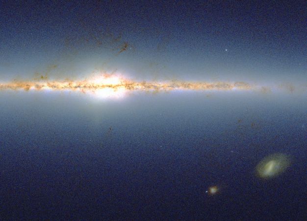 The Milky Way seen in the dust-free infrared