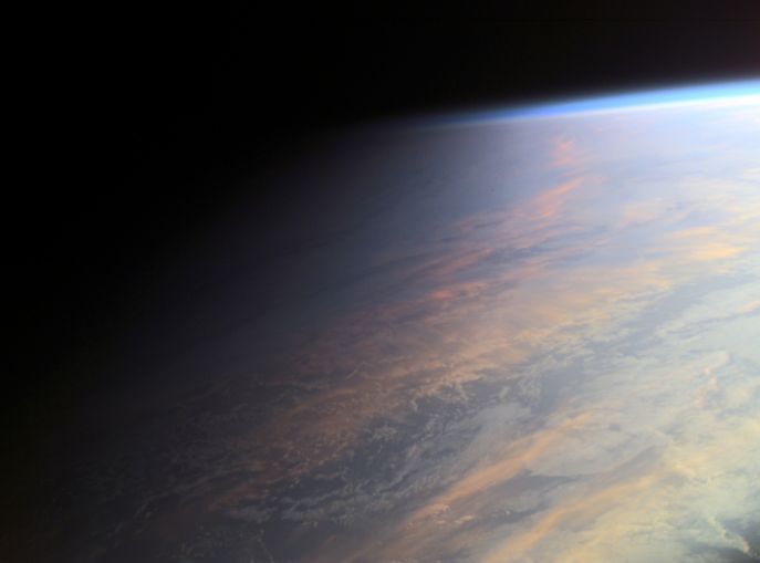 Terminator on Earth, seen from ISS