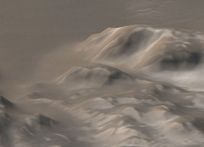 Montañas Heladas de Marte