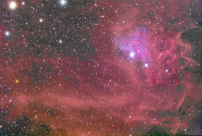 IC 405 La Nebulosa Flaming Star