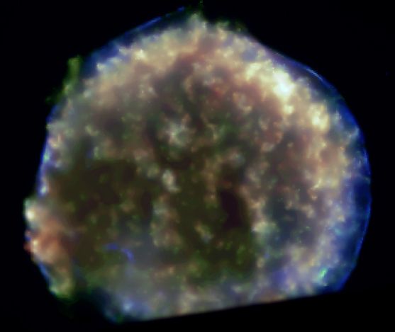 Raios X de Tycho's Supernova Remanescente