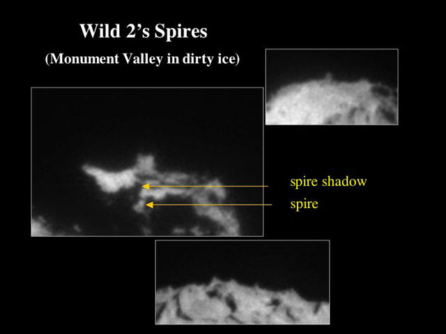 Unusual Spires trovato su Cometa Wild 2