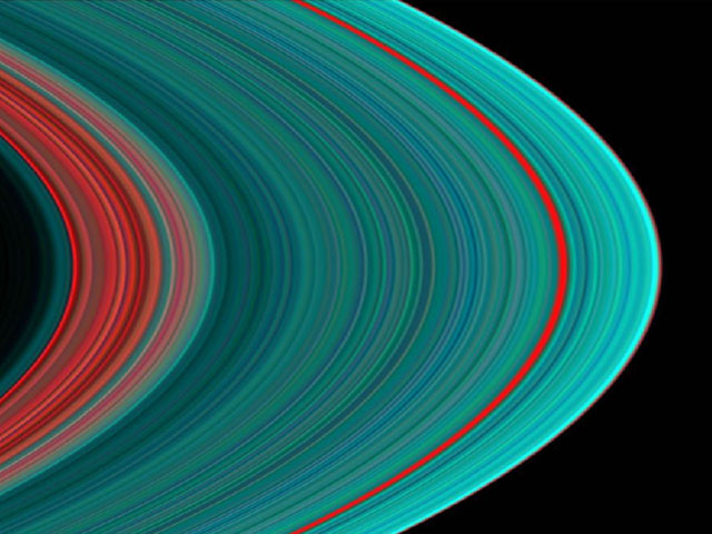 Cassini Imágenes Saturns un anillo