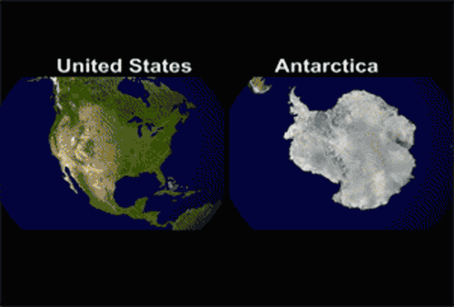 Viaje de un Iceberg Antártico