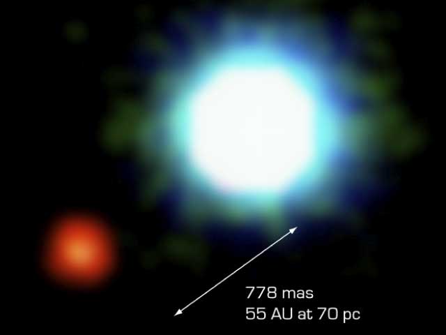 La primera imagen de un planeta extra solar
