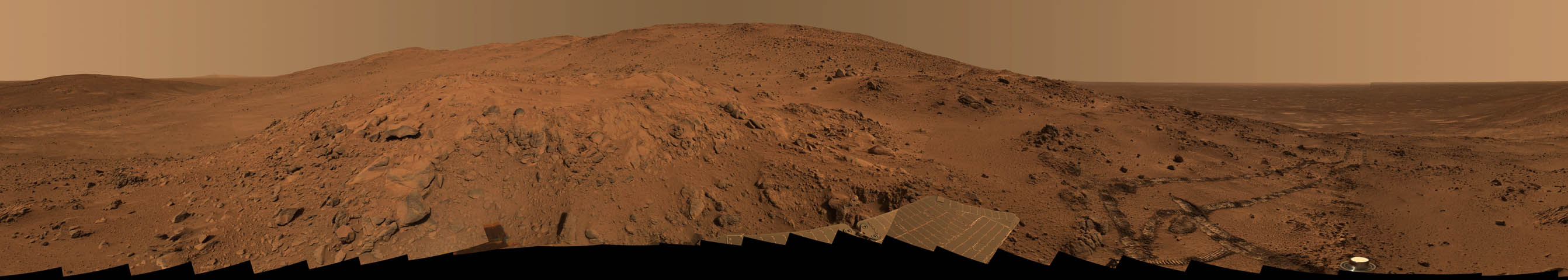 Un Panorama de Marte de Larrys Lookout