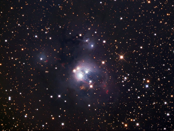 Jovem Suns de NGC 7129