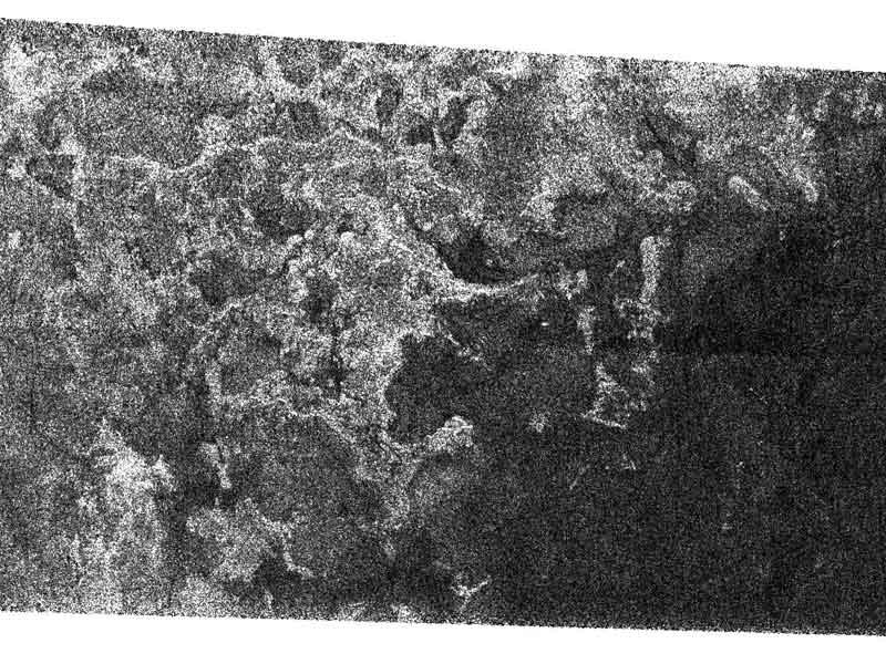 Shoreline Terreno en Saturns Titan