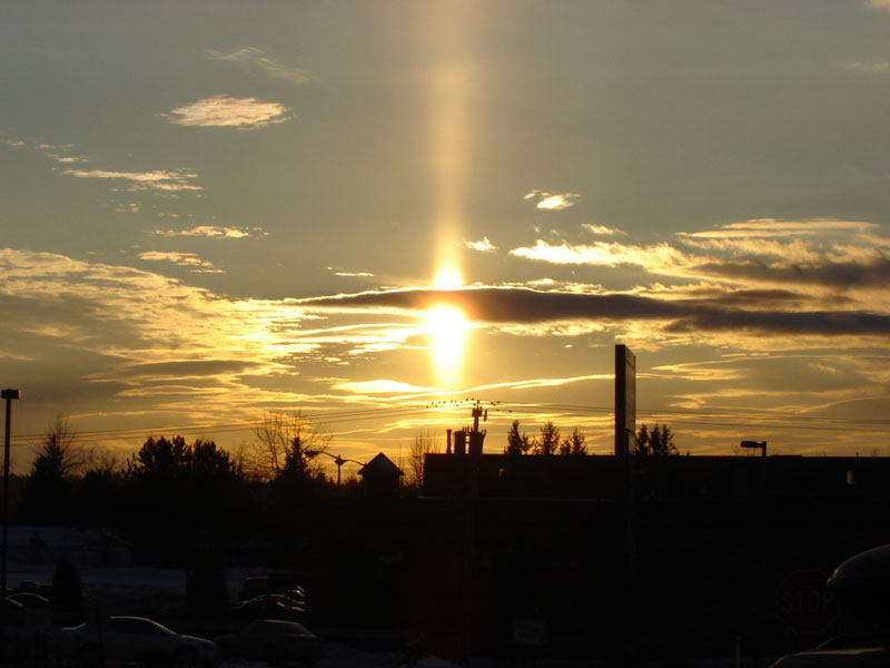 2006 2 januar - A Sun pilar Over Maine