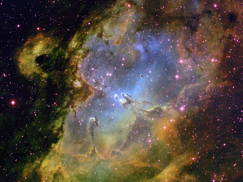 All'interno della nebulosa Aquila