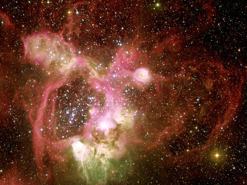 El N44 Nebulosa de emisión