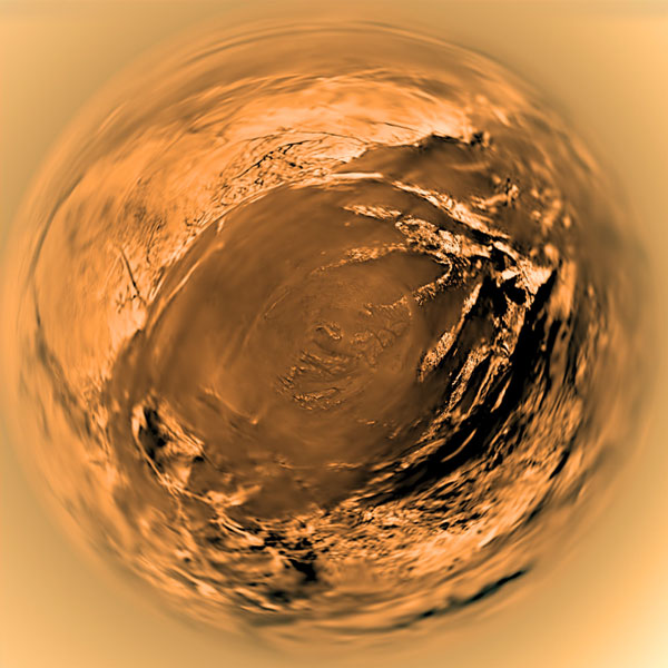 Panorama de Saturns Titan