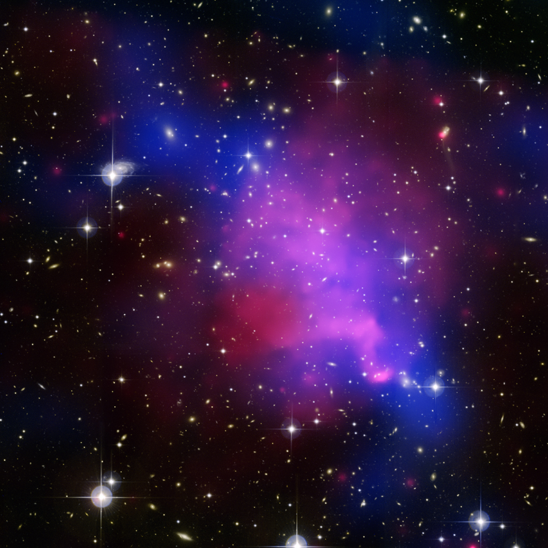 composite cluster image - dark matter