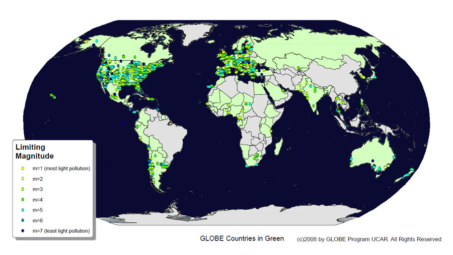 GLOBE at Night: Ayuda a monitorizar la contaminación lumínica