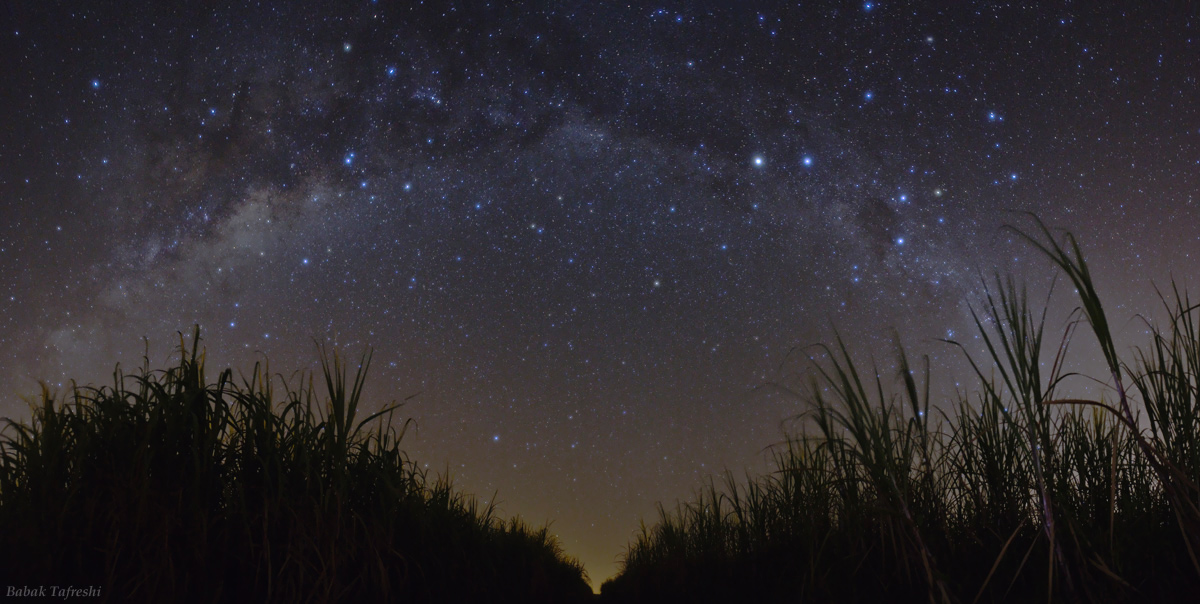 Maravilhoso céu no Brasil e as constelações correspondentes-Foto da NASA