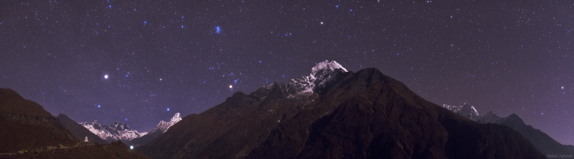 Retrato estelar en el Himalaya