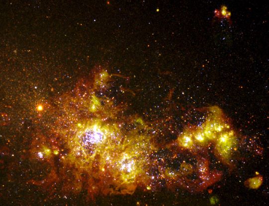 NGC 4214: Una Galaxia Formadora de Estrellas