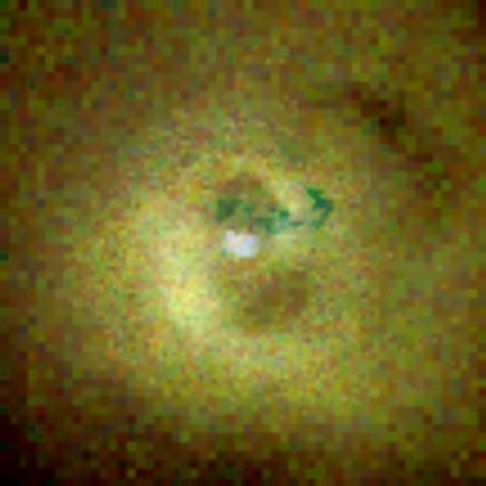 Rayos-X procedentes del núcleo del cúmulo de Perseus.