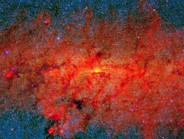 El centro de la galaxia en luz infrarroja