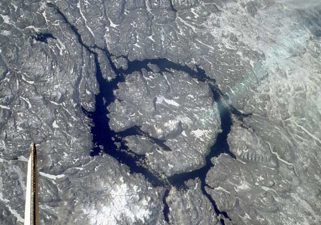Manicouagan: un cráter por impacto sobre la Tierra