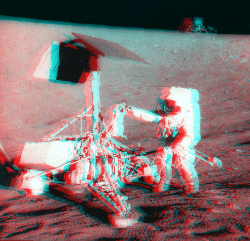 Vista en Estéreo del Apollo / Surveyor