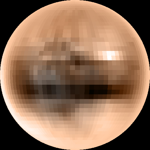 Plutón en color verdadero