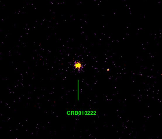 GRB010222: estallido de Rayos Gamma, arrebol de Rayos X