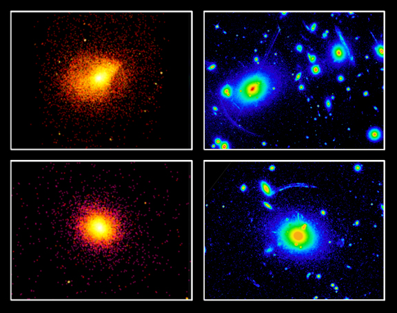 La materia de los cúmulos de galaxias