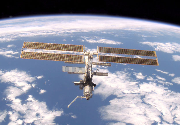 Estación Espacial Internacional sobre la Tierra