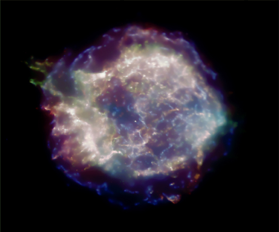 Remanente de supernova Cas A en X-Rays