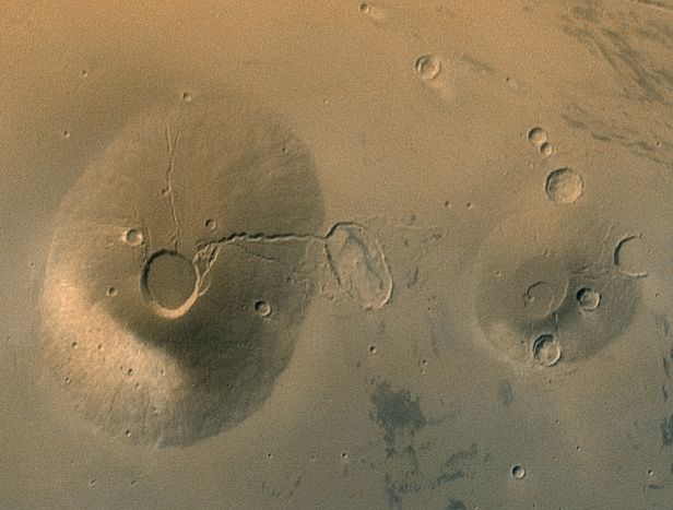 Antiguos Volcanes de Marte.