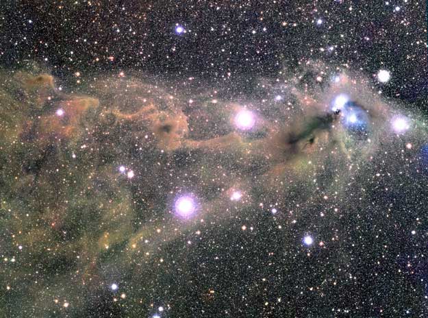 Nubes estelares hacia la Corona Austral