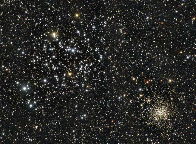 Los Cúmulos abiertos M35 y NGC 2158