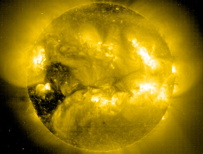 Huecos en la Corona Solar