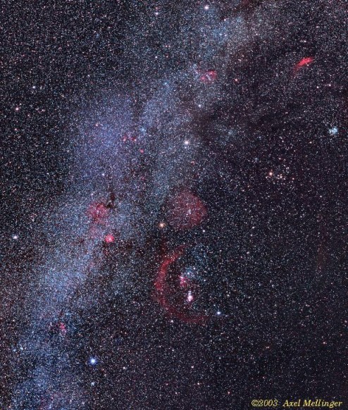 Cúmulos y nebulosas del hexágono