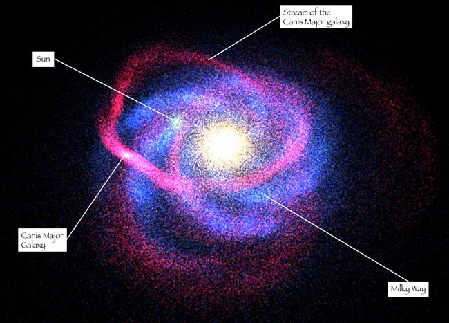 La enana del Can Mayor es la más cercana de las galaxias.