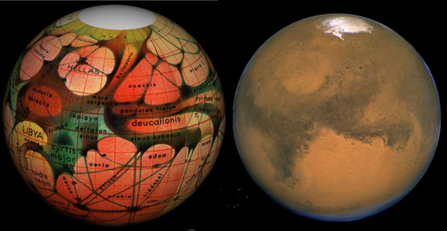 Mars Then and Now