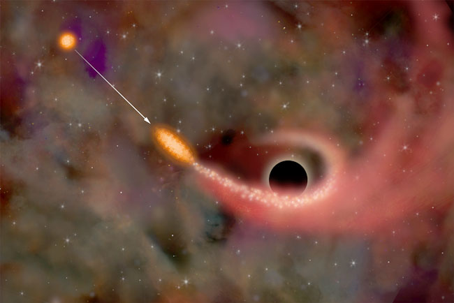 Indicios en Rayos X de una Estrella desgarrada por un Agujero Negro