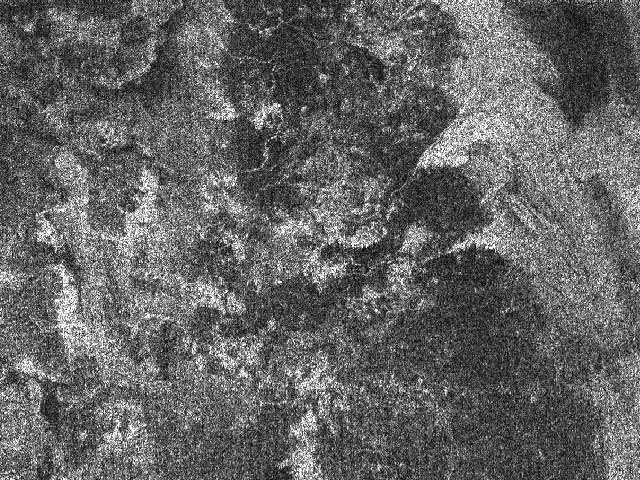 Una imagen de radar de Titán
