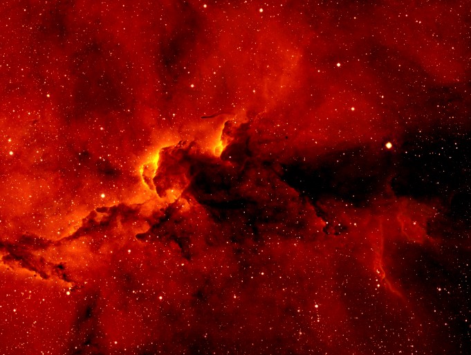 IC 1396 de cerca en H-Alfa