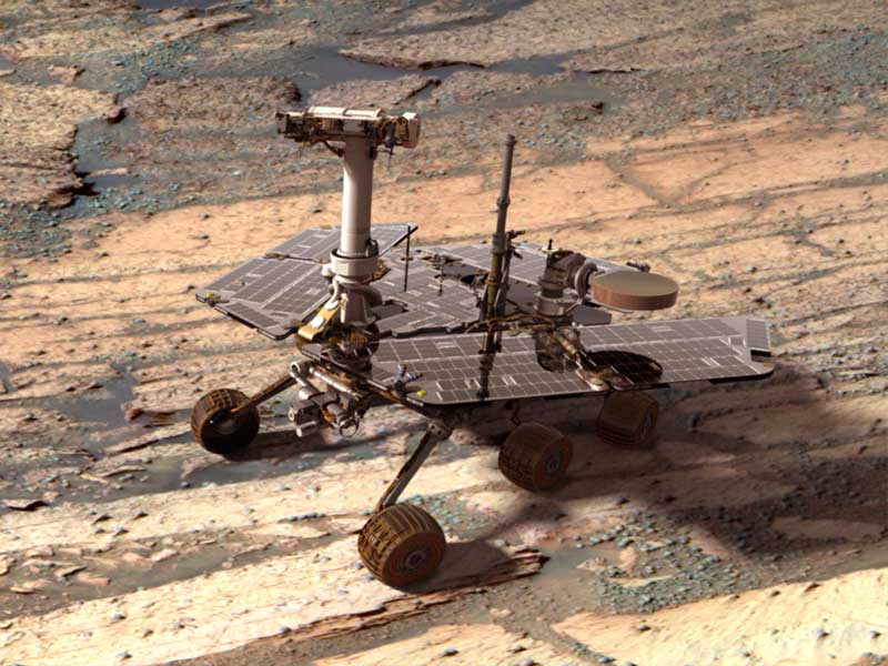 Un Rover Opportunity Digital en Marte
