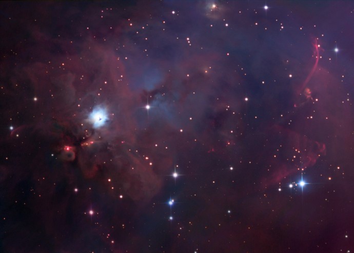 NGC 1999: el sur de Orión