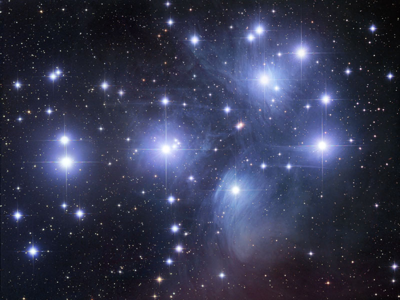 M45: el cúmulo estelar de las Pléyades