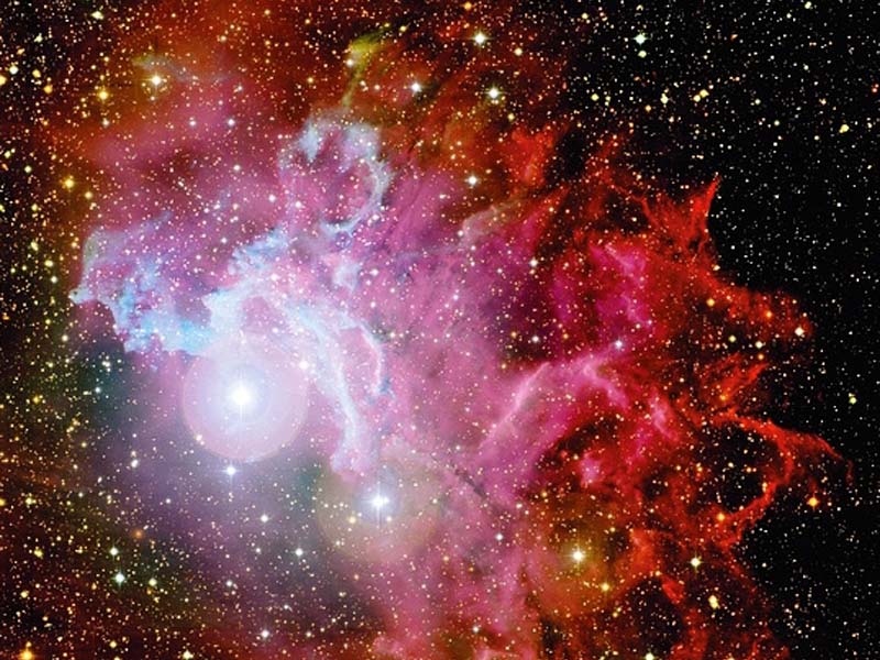 La Nebulosa Estelar Flameante según el CFHT