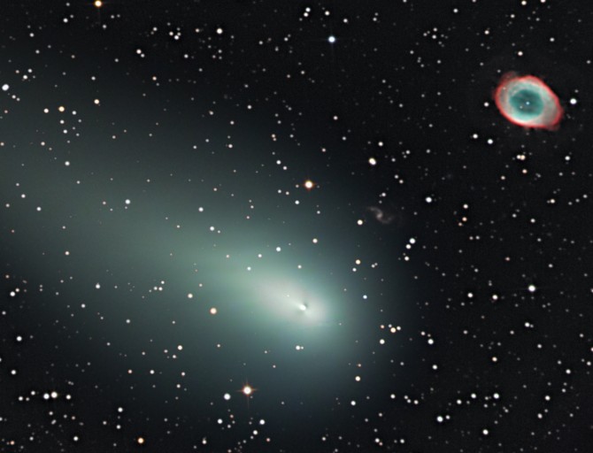 El cometa y la Nebulosa del Anillo: primera parte