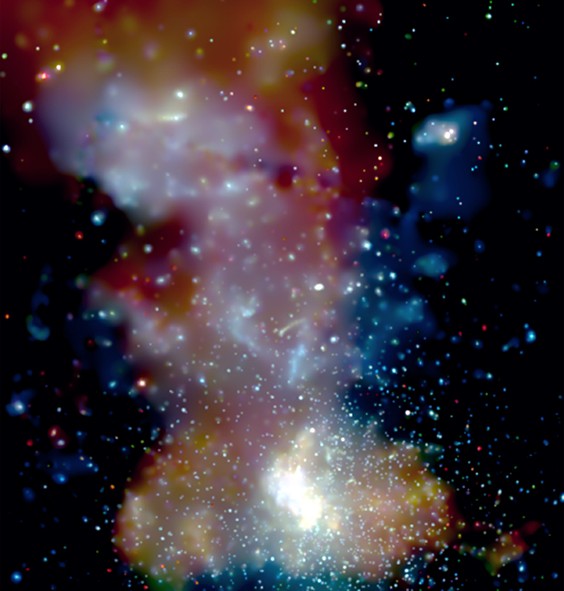 Cúmulos de estrellas en el centro de la galaxia